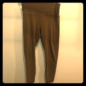 Army green Lululemon leggings